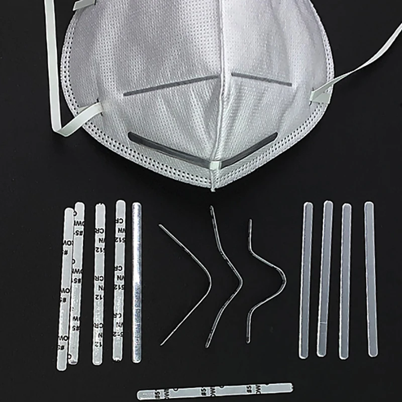 100 шт. регулируемые эластичные зажимы для мостика носа маски сделай сам