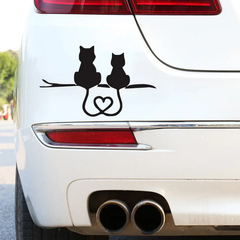 Виниловая наклейка графика 3D сторона милый кот тело для транспортных средств