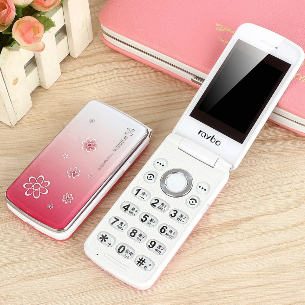 Симпатичная женская флип-карта большой дисплей тонкий фонарик - Цена: 