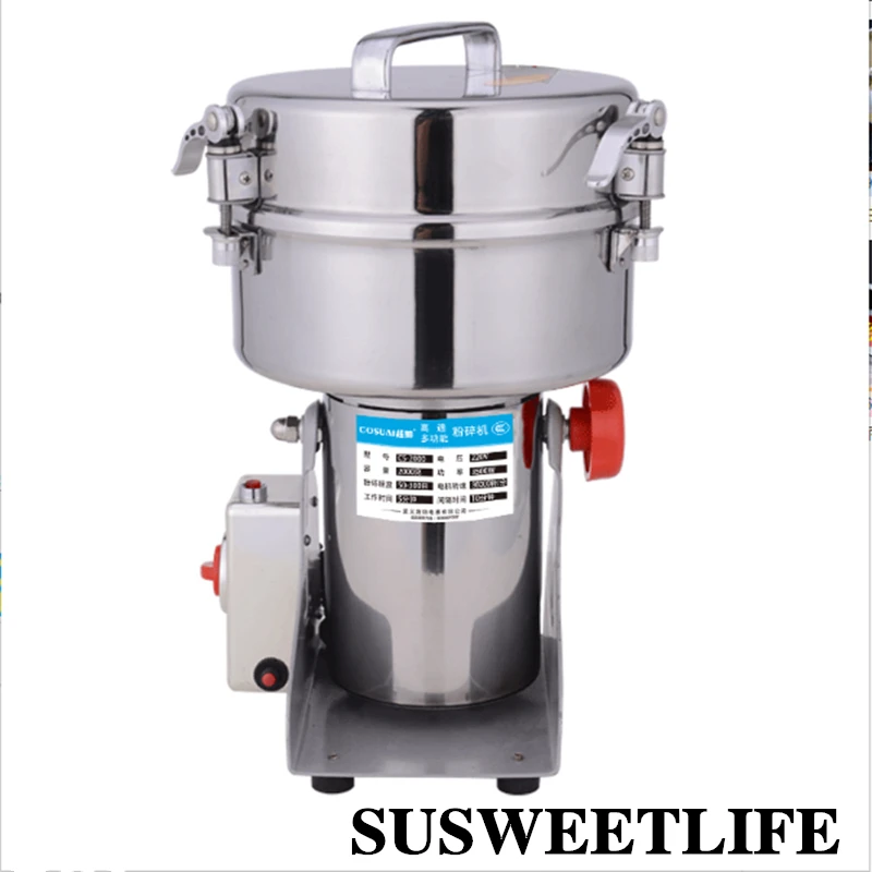 

SUSWEETLIFE 2000g домашние качели из нержавеющей стали, традиционная фотоэлектрическая шлифовальная машина, измельчитель, шлифовальная машина 220 В