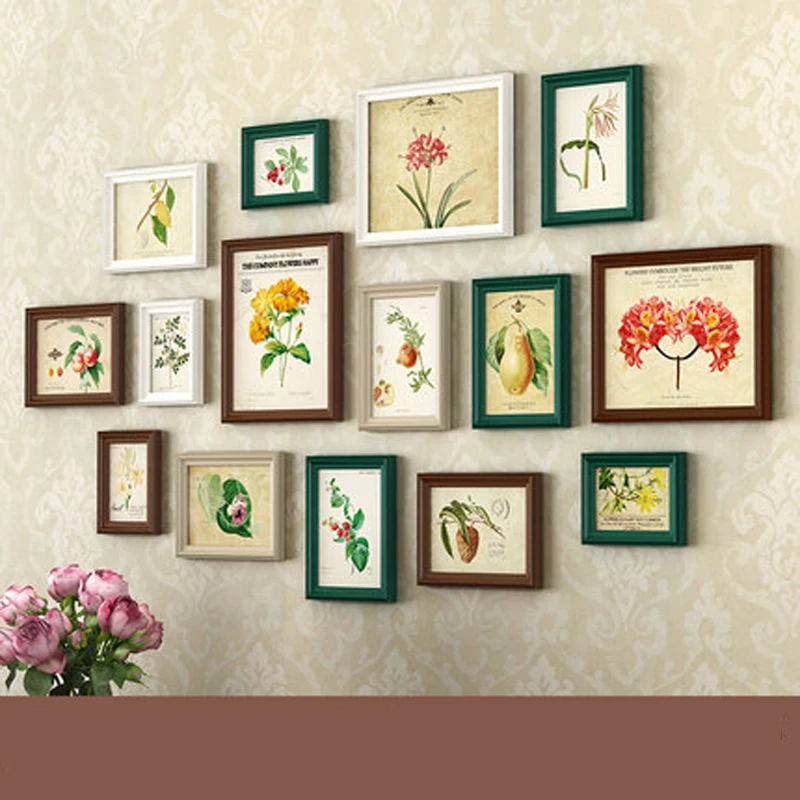 

Simplicity Photo Wall Decoration Photo Frame Wall Punch-free Set Combination Living Room Dining Room Photo Frame Wall Sticker