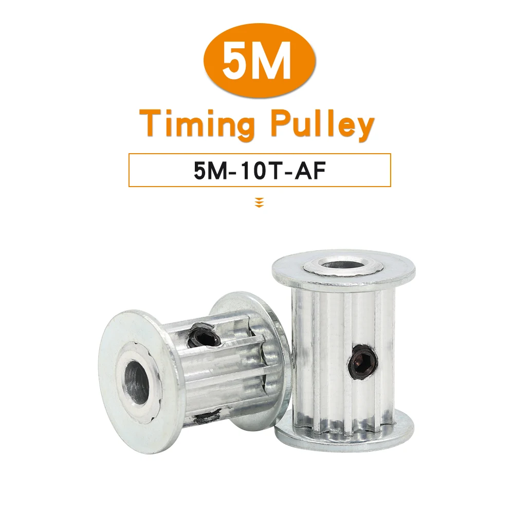 

Timing Pulley 5M-10T Bore Size 5/6/6.35 mm Aluminium Alloy Material Belt Pulley AF Shape Match With Width 15/20 mm Timing Belt