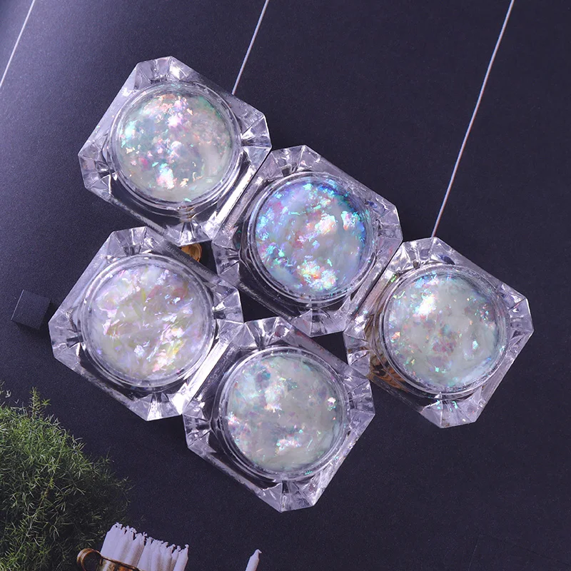 0 2 г флаконы для ногтей Хамелеон блестки порошок облако пайетка хромированная