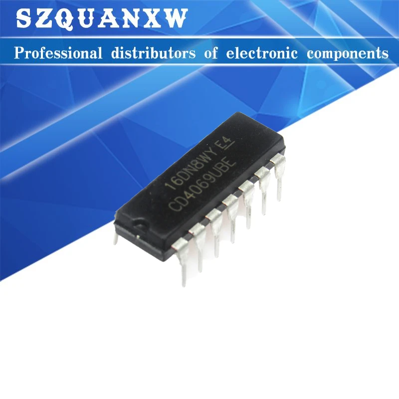 

10PCS CD4069UBE DIP14 CD4069U DIP CD4069 DIP-14 CD4069BE new and original IC