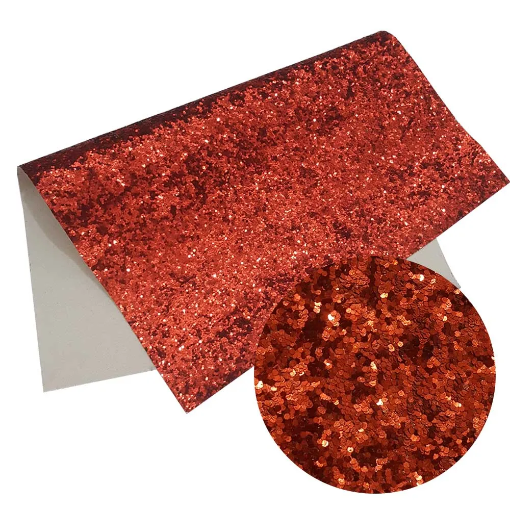 red Искусственная кожа, листы, плотная блестящая ткань, 2 размера, блестящее золото, А4, синтетическая искусственная шерсть, бант, ткань, сделай сам, ручная работа, аксессуары, ткань - Цвет: red