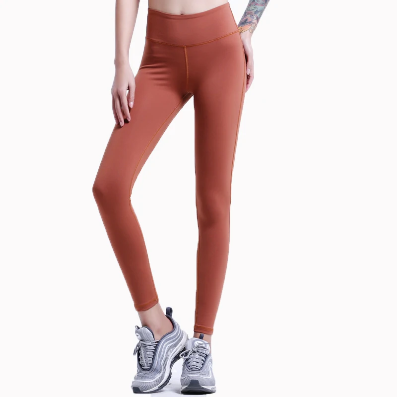 Попробуйте BN Мода Фитнес Женская одежда Высокая талия лоскутные брюки тонкие