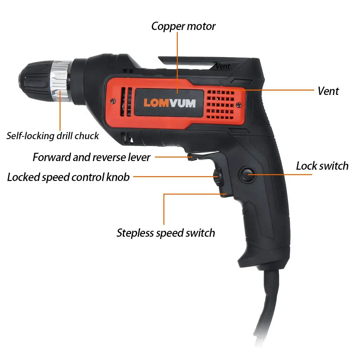 

220V 650W Electric Screwdriver Drill Set Power Hand Tool Kit Household Electric Drill Screwdriver Mini Drill Power Tools