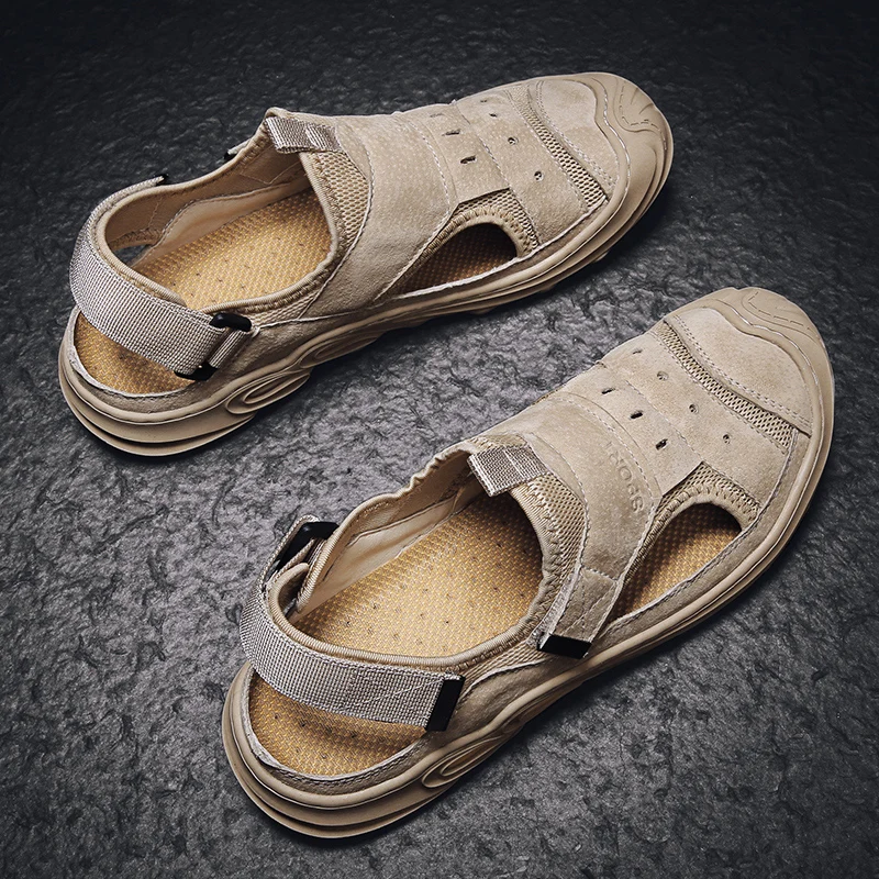 

Sandali Da Uomo Breathable Mesh Sandalia Rasteira Sandalias Playa Hombre Verano Shoes Men Summer Sandals 2020 Blade Sneakers Man