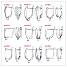 Модные серьги из стерлингового серебра 925 пробы, крючки для сережек, коннекторы для сережек, аксессуары для самостоятельного изготовления ювелирных украшений