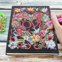 diy special shaped diamond painting notebook a5 sketchbook diamond embroidery cross stitch kits notebook bookmark craft gifts