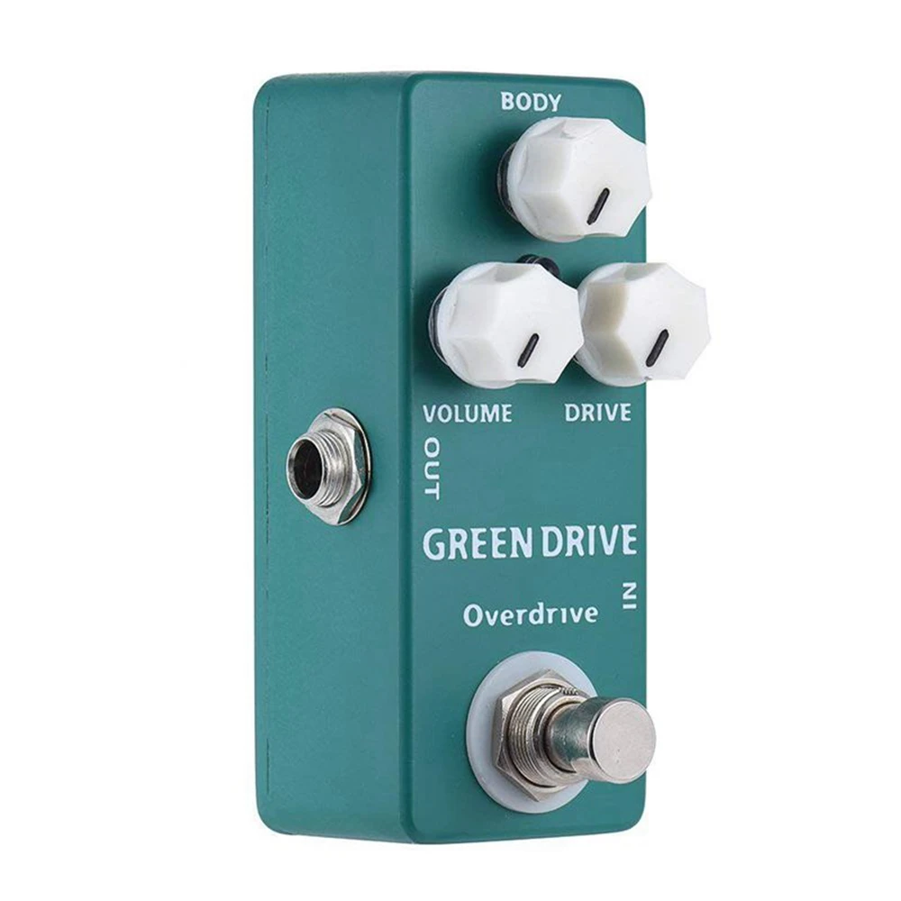 MOSKY Green Drive Overdrive мини Одиночная педаль эффектов для гитары True Bypass гитарные части и аксессуары