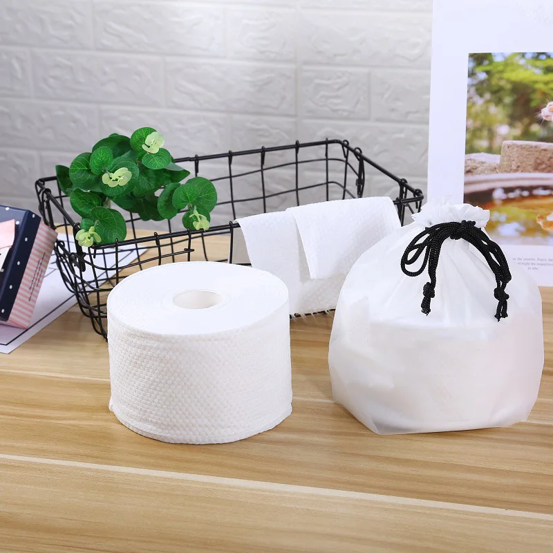 Disposable Face Towel Non-Woven Facial Tissue Makeup Wipes Cleansing Remover Roll Paper |