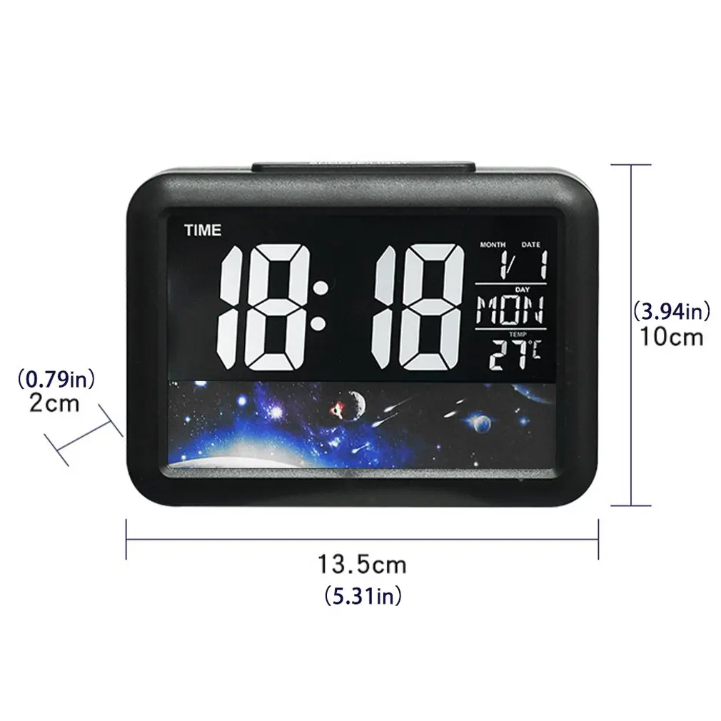 

Color Screen Children's Electronic Clock Creative Alarm Clock LCD Electronic Clock Gifts For Children Digital Clock