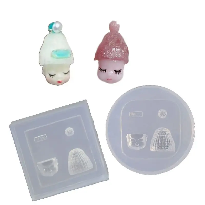 Ручная работа 3D Beanies Sleepy Doll силиконовая форма мини резная из смолы шаблоны для