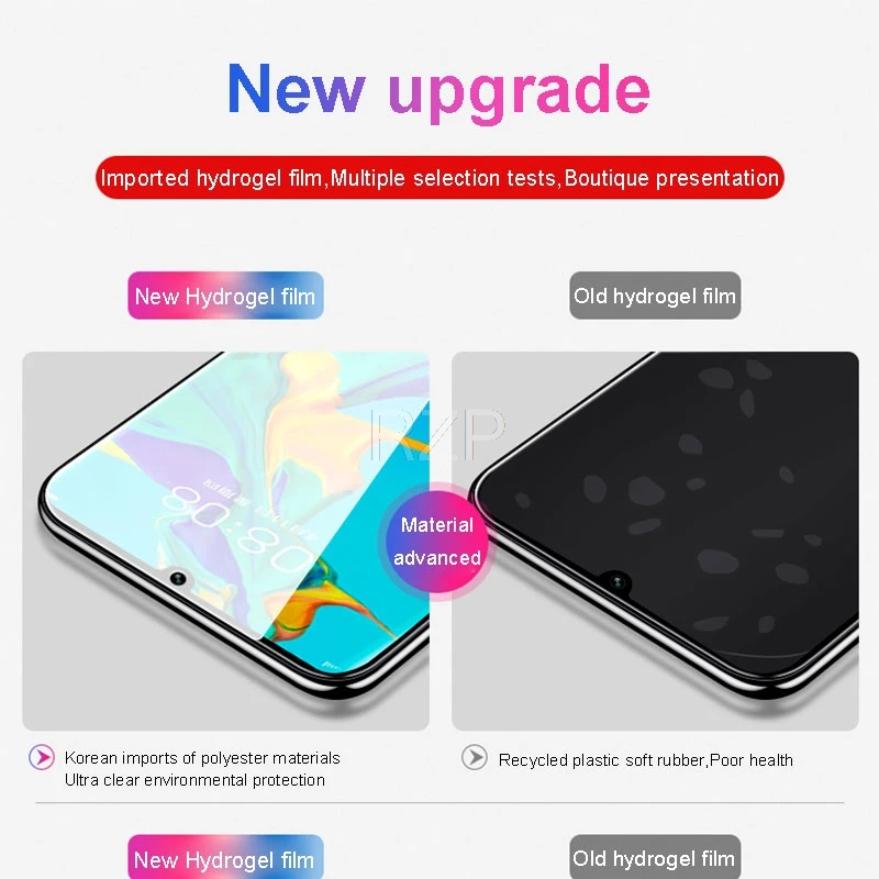 RZP полное покрытие Гидрогелевая пленка для huawei P30 P20 Pro P10 lite Plus Защита экрана для huawei P20 P30 lite(не закаленное стекло