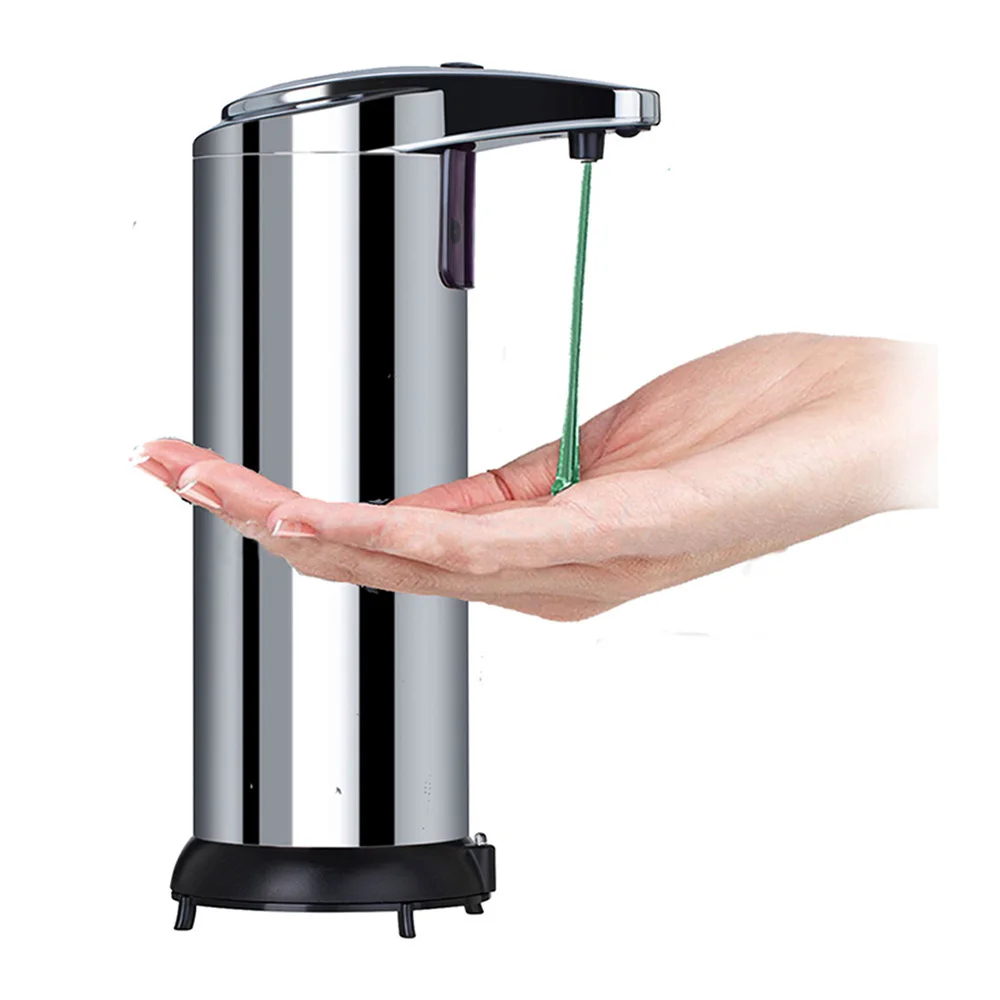 

Automatic Soap Dispenser Pump Infrared Sensing Stainless Steel Liquid Soap Holder Shampoo Dispenser Bathroom Liquid Foam Pump