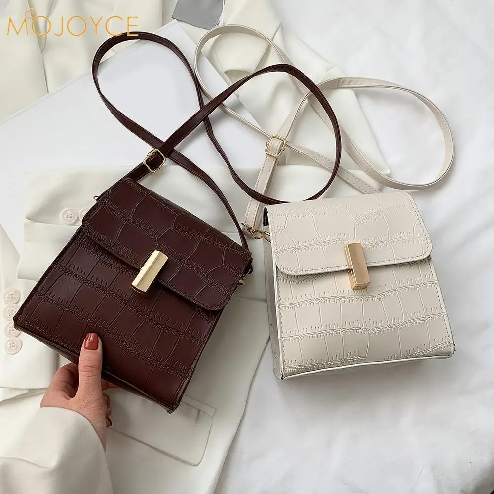 

Модные женские сумки-мессенджеры через плечо из искусственной кожи с тиснением под аллигатора, женские дизайнерские мини-кошельки с клапан...