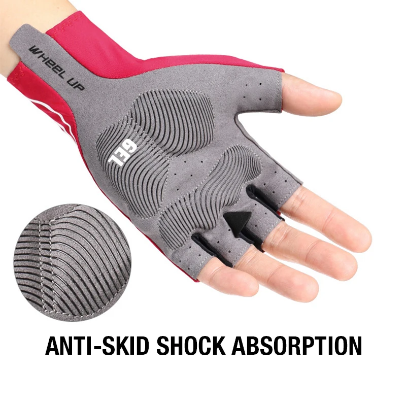 Перчатки для велоспорта с полупальцами дышащие амортизирующие MTB мотоциклетные