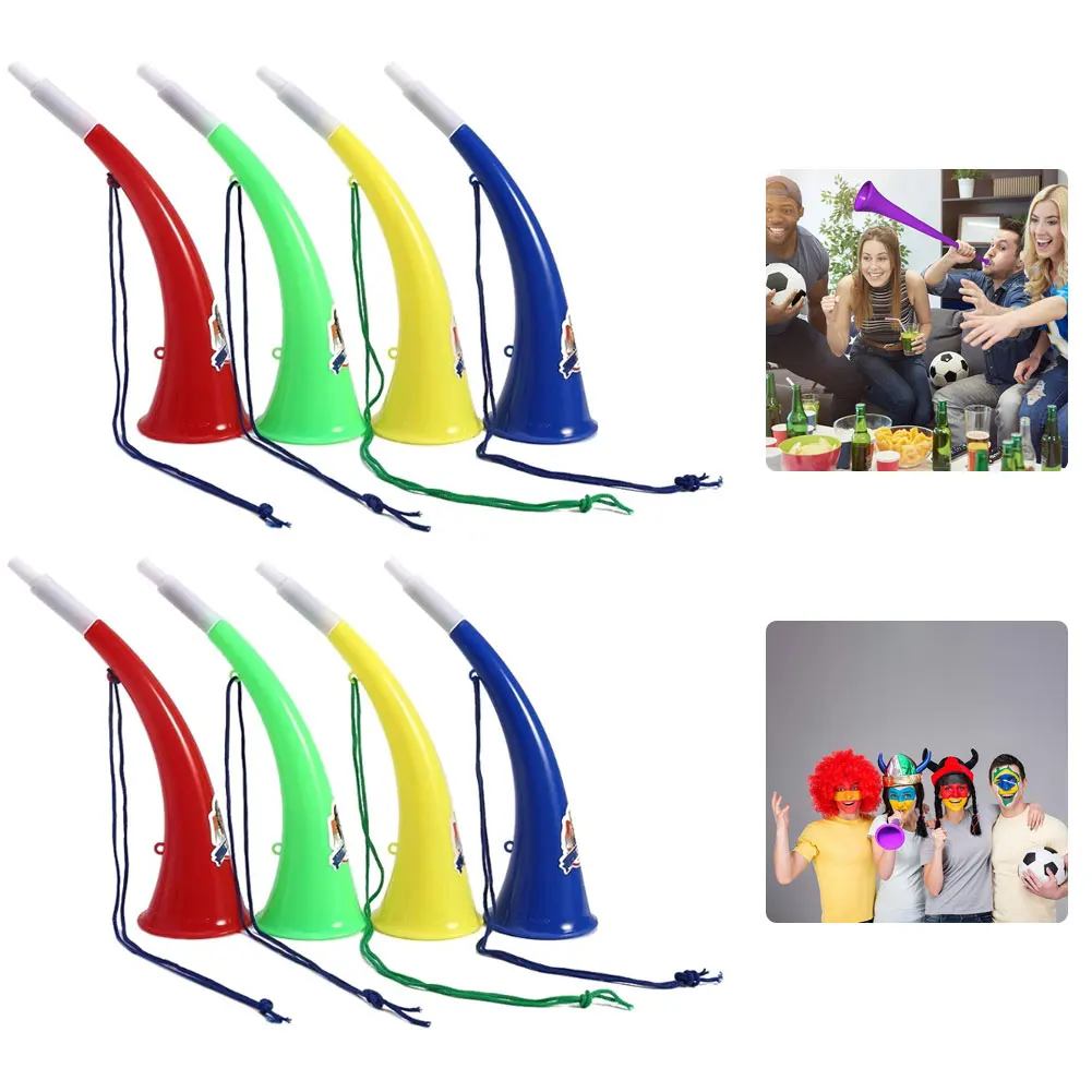 

8PCS Handheld Air Horn Pump Trumpet Loud Noise Maker For Security Emergency Football Match Game Fans Cheering Party Accessories