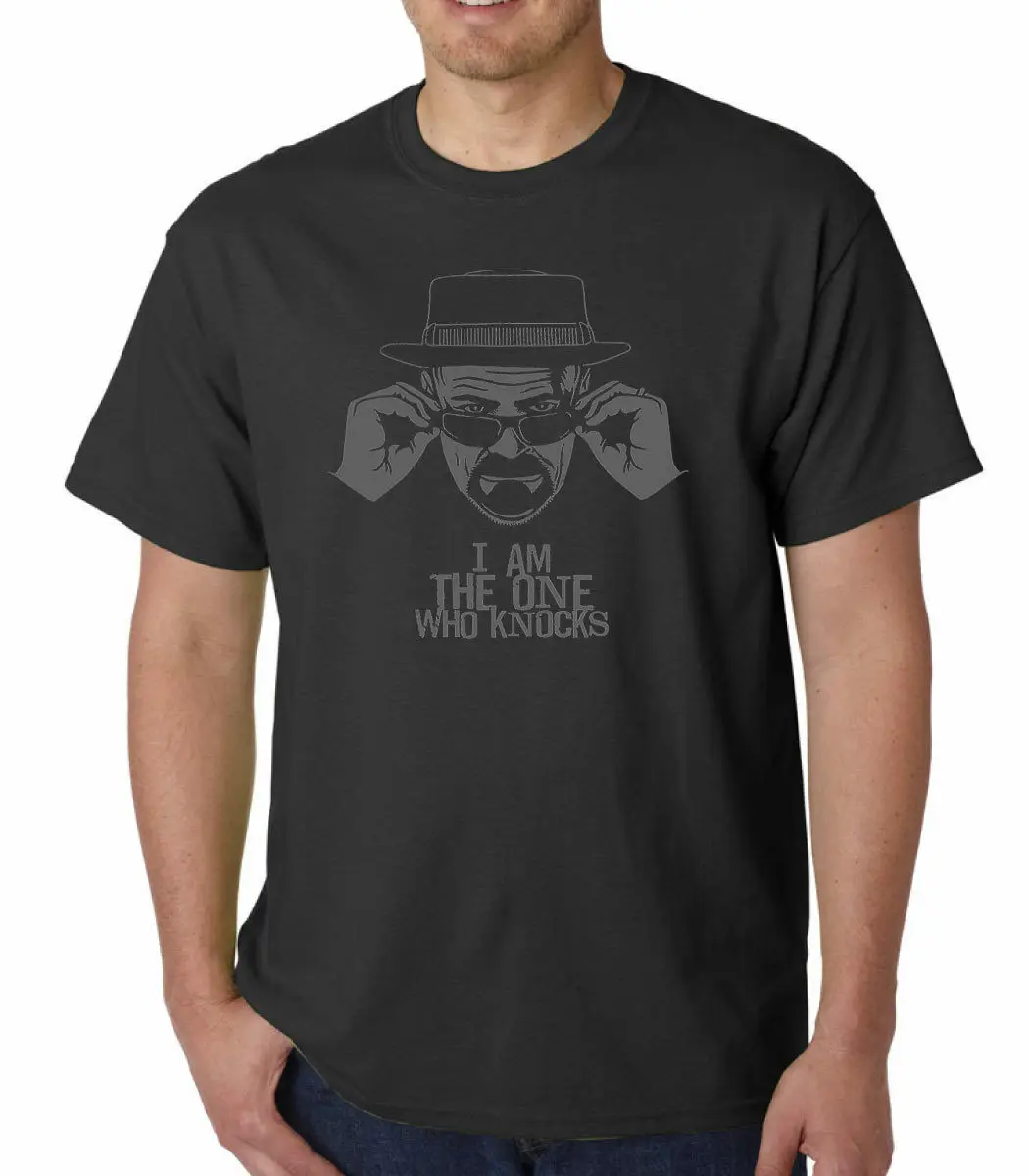 Футболка с надписью во все тяжкие I Amthe One Who Knocks Уолтер ХАЙЗЕНБЕРГ звонок Саул