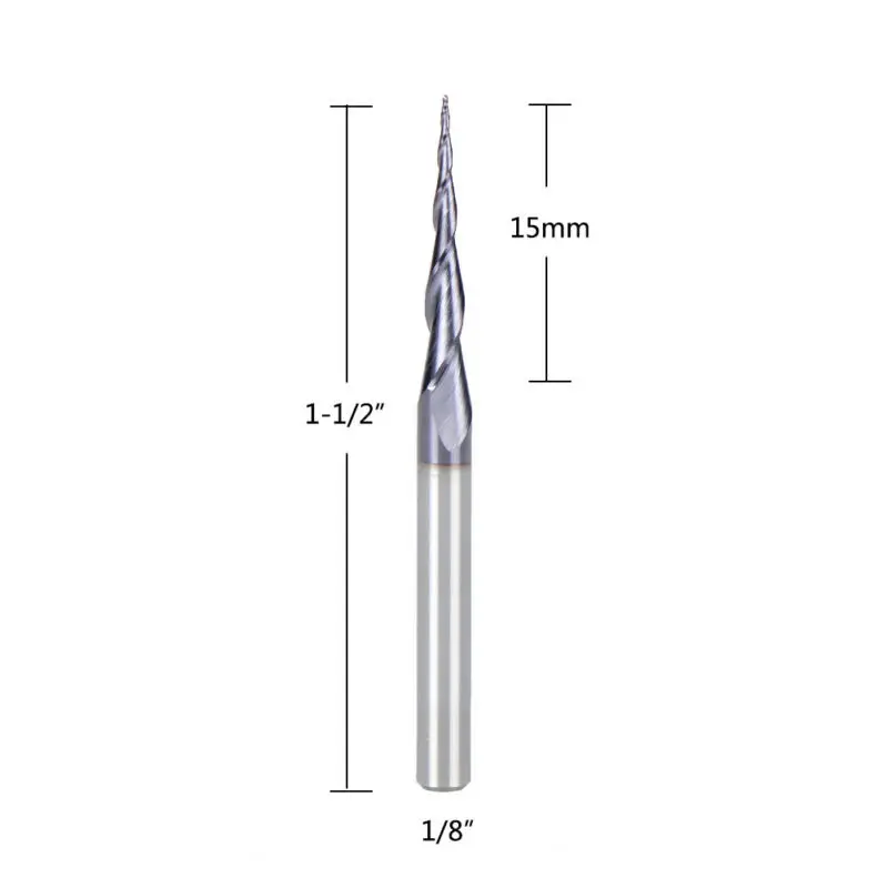 

Durable Portable Practical Useful End Mill With Plastic Box Equipment Extension R0.25-D1/8-TiAlN Tungsten Carbide