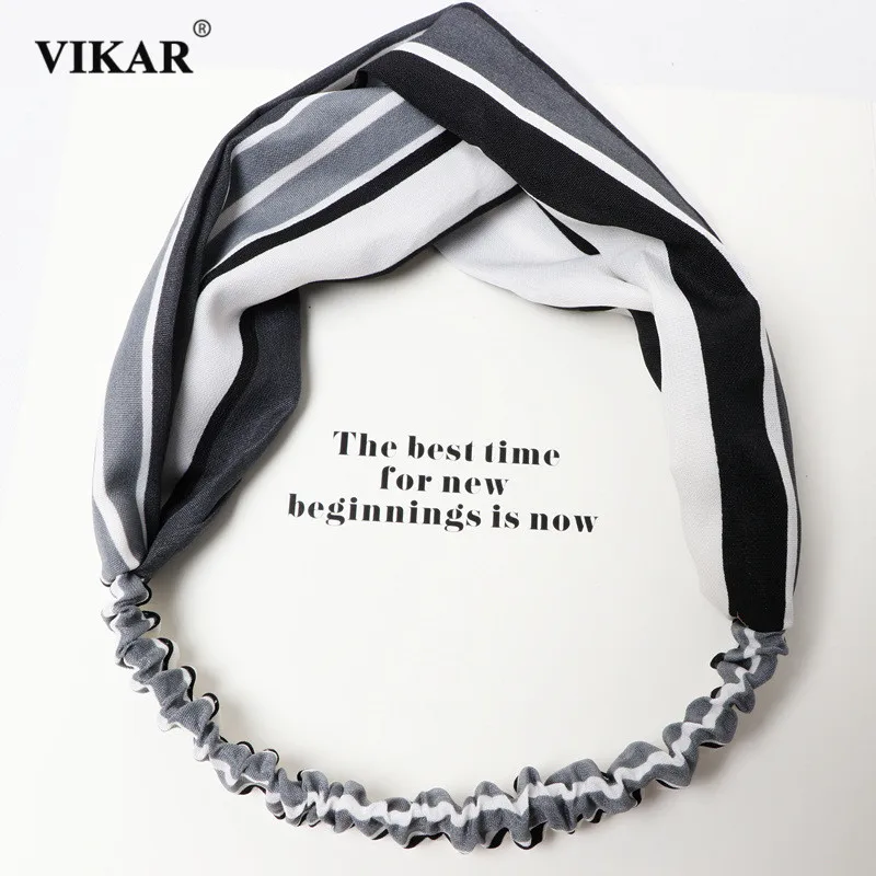 ВИКАР Женские весенние и осенние ободки для волос в модном стиле с карикатурным крестом, турбаны, бандажи, банданы, головные уборы, аксессуары.
