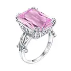 Кольца Szjinao с кристаллами для женщин, серебро 925 пробы с розовым камнем, свадебные романтические ювелирные изделия для помолвки, прямые поставки, кольца для лучших друзей