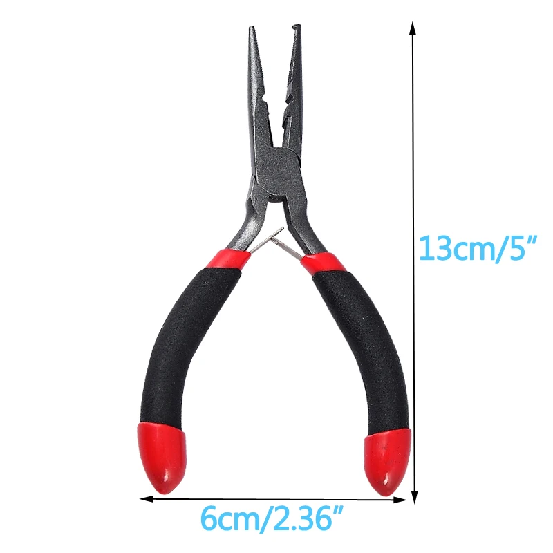 Crazy Shark 5''Mini Fishing pliers High Carbon Steel Split Ring Cutter Line/Wire Scissors Hook Remover Fishing Tools Tackles