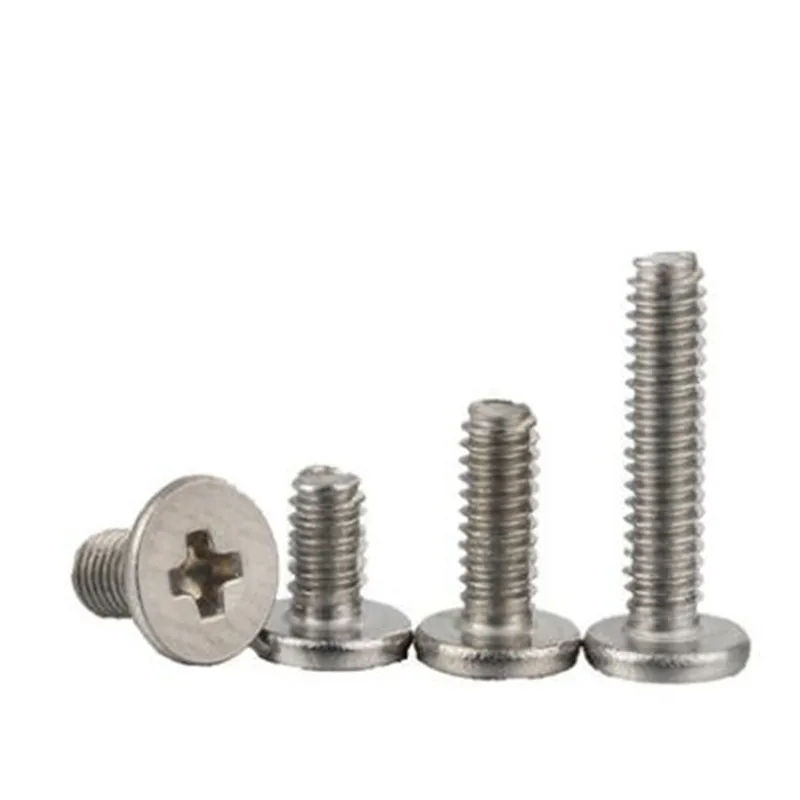 

20/50pcs CM M2 M2.5 M3 M4 304 Stainless Steel Cross Phillips Ultra Thin Super Low Flat Wafer Head Screw Bolt for Laptop Computer