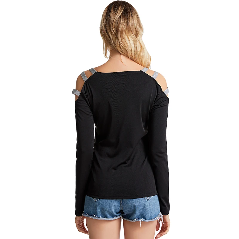 

2021 New Autumn Women Elegant Long Sleeve Leisure Top Female Leisure OL Basic Shirt Glitter Ladder Cutout Sleeve Casual Blouse