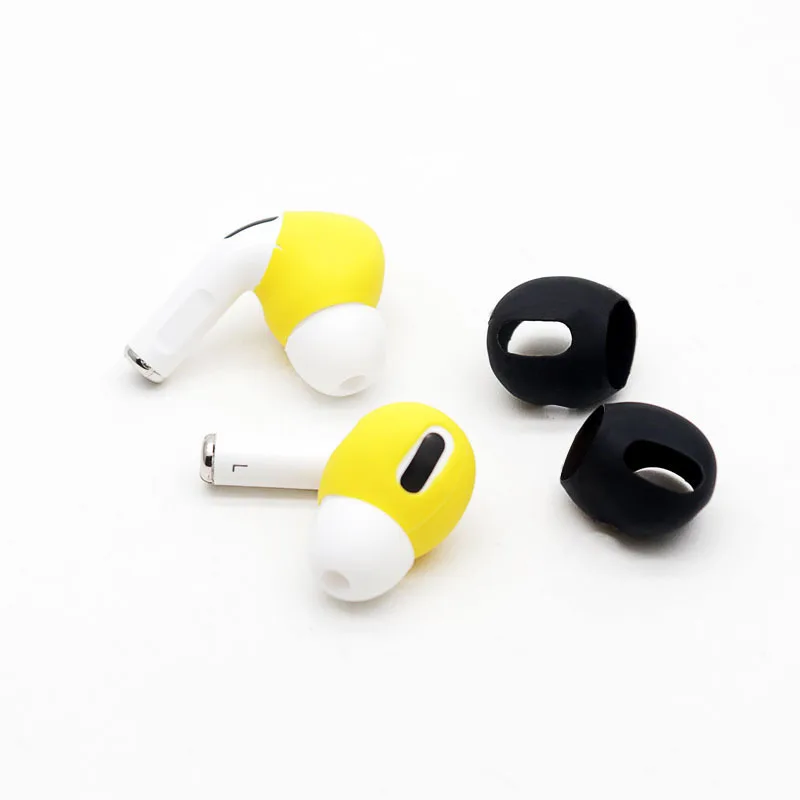 1 пара силиконовых чехлов для наушников Airpods Pro цветные мягкие ультратонкие