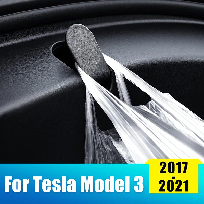 

2pcs Front Trunk Hook For Tesla Model3 Model 3 2017- 2020 2021 Trunk Bag Hook Pendant Trunk Grocery Bag Hook Accessories