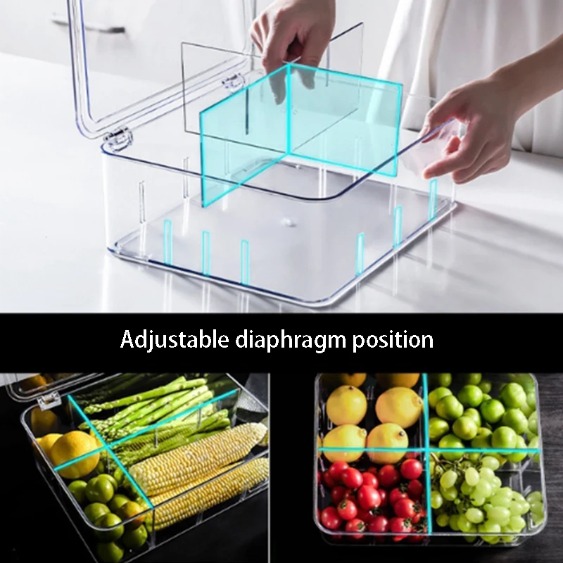 

Food Storage Box Refrigerator Special Storage Kitchen Plastic PET Box Fridge Storage Container Kitchen Items Containers