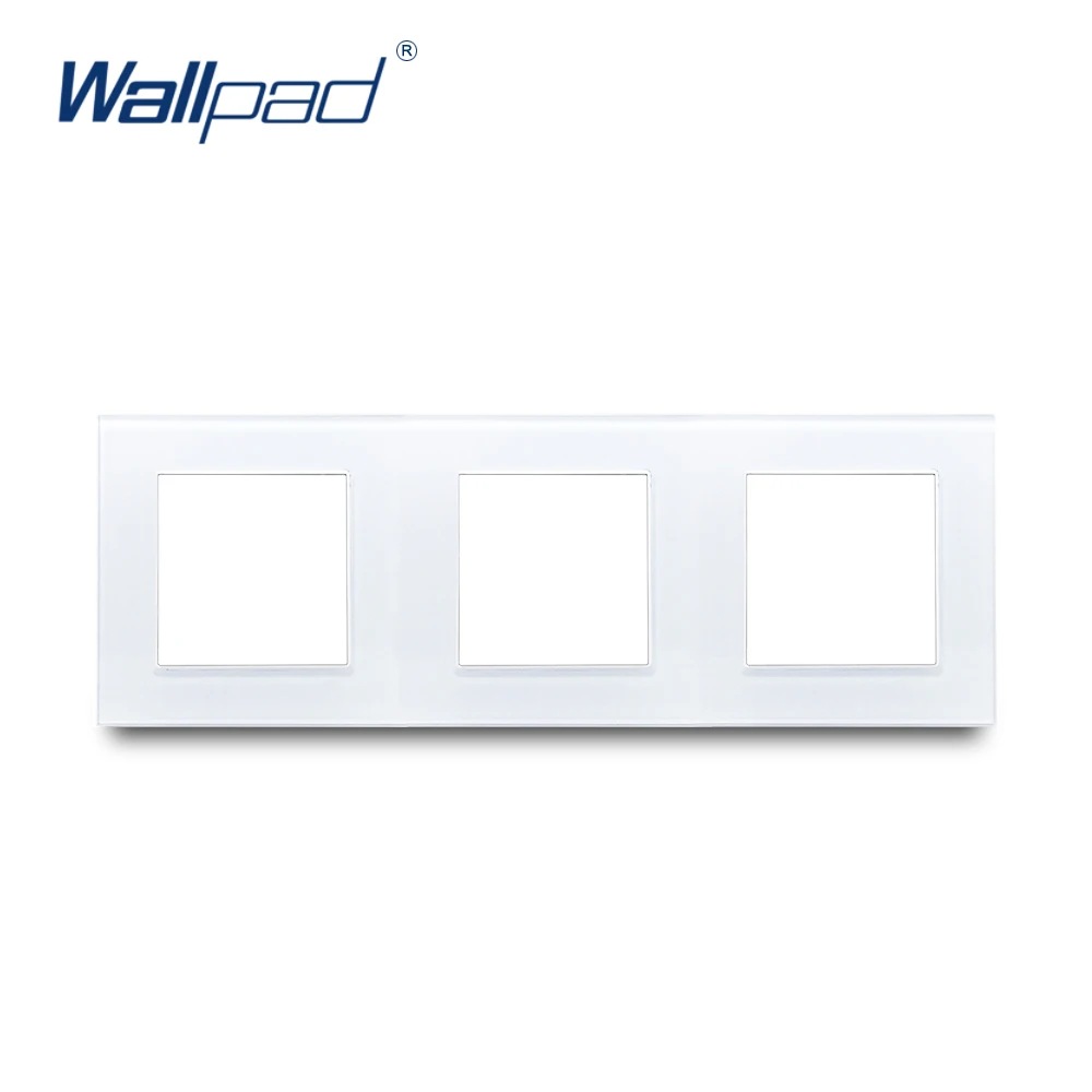 Wallpad белая рамка из закаленного стекла 86*86 мм 146*86 мм 172*86 мм 258*86 мм 344*86 мм 430*86 мм только рамка