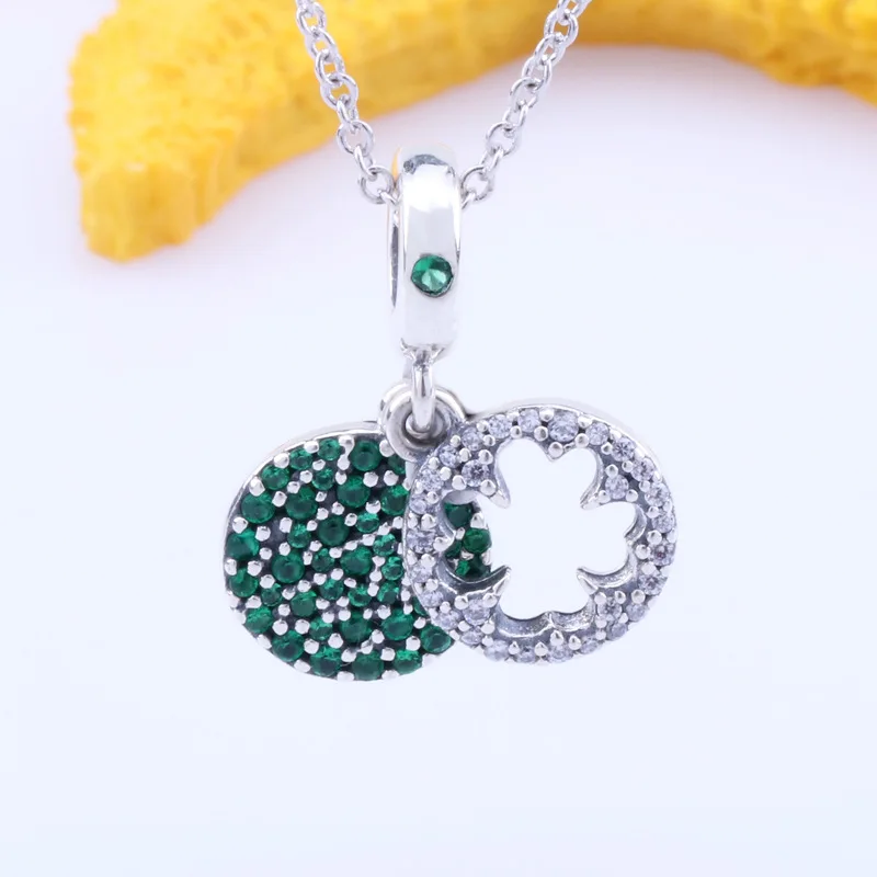 

Amaia S925 Sterling Silver Lucky Four Leaf Clover Pendant Fit Original Bracelet Necklace