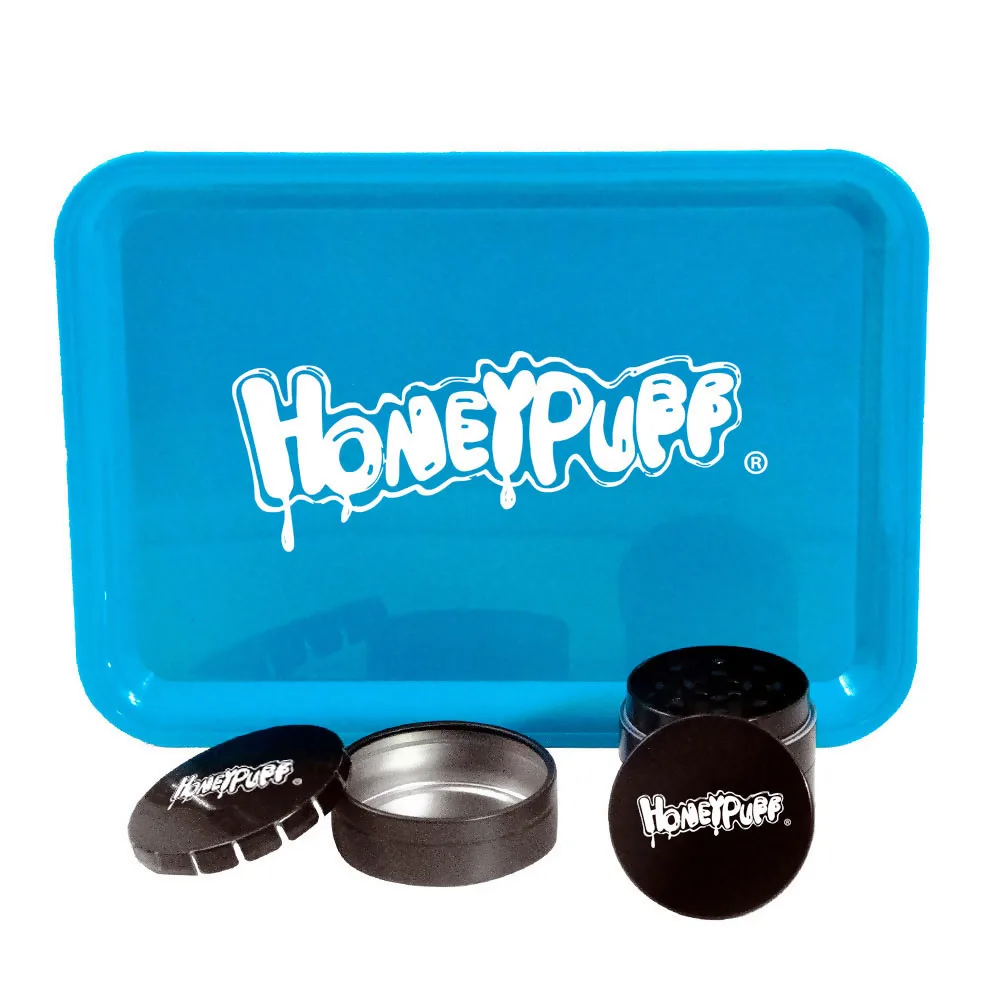Набор для измельчения табака HONEYPUFF пластиковый поднос + металлическая