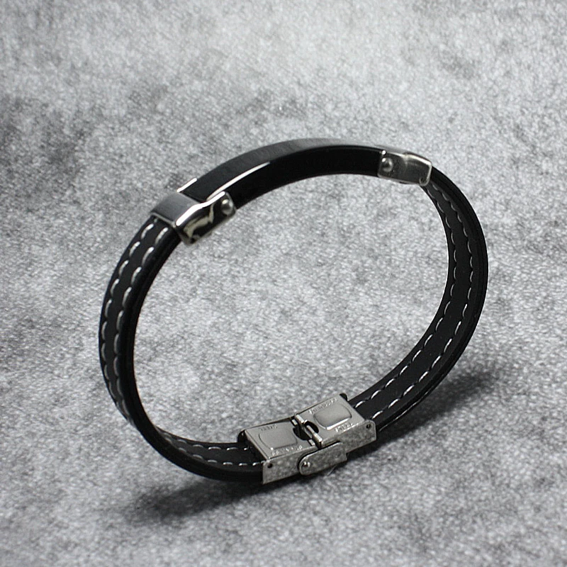 Новинка 2020 силиконовые браслеты для мужчин и женщин черный повседневный браслет