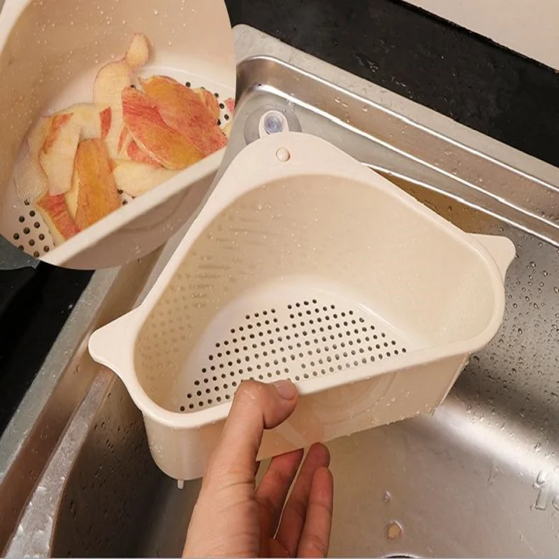 WBBOOMING Kitchen Fruit Drain Basket Bathroom Corner Shampoo Cosmetic Soap Shelves Accessories Storage Rack And Holders | Дом и сад