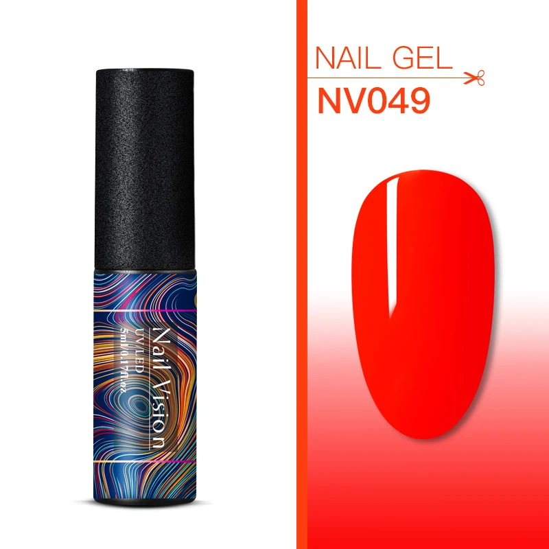 S06644 Nail Vision, 176 цветов, чистый цвет, набор гель-лаков, UV Vernis, полуперманентный, впитывающий, 5 мл, Гель-лак для ногтей, маникюра - Цвет: S06644