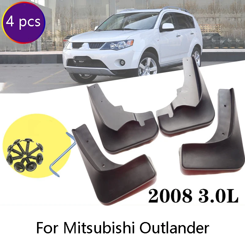 Набор из 4 автомобильных передних и задних брызговиков крыло для Mitsubishi Outlander 2007 2019