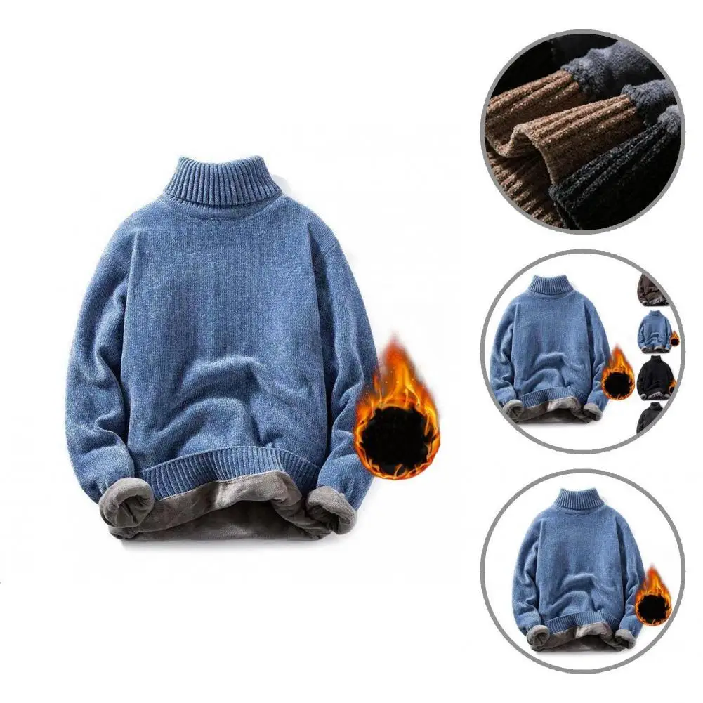 

Anti-shrink Fabulous Stretchable Men Sweater Great Stitching Spring Sweater Young for Dating