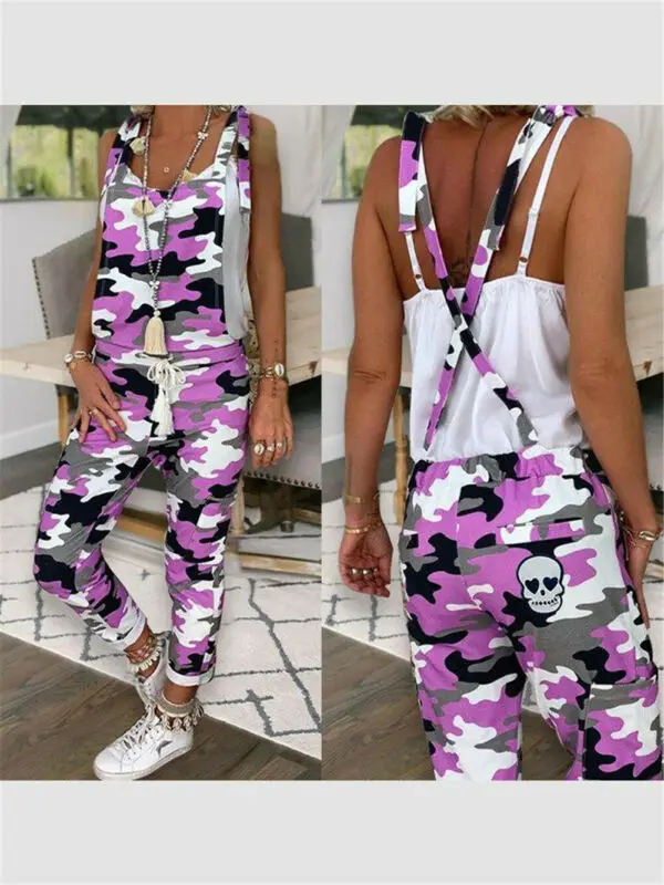 Осень 2019 повседневный модный Свободный комбинезон мешковатый длинные брюки