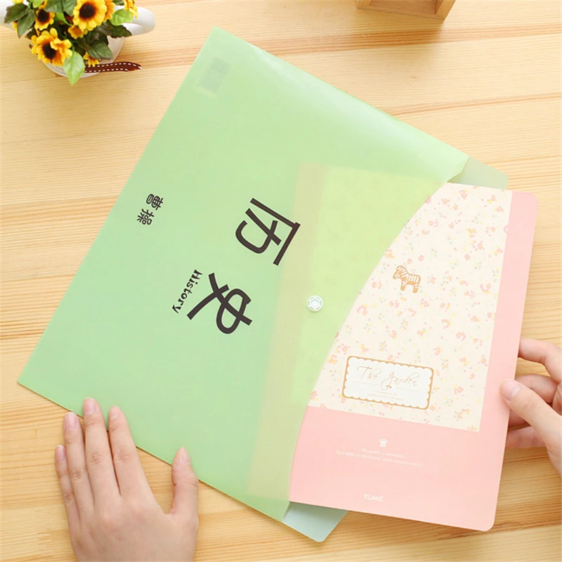 Милые Мультяшные канцелярские товары DL цветной предмет тестовый бумажный пакет