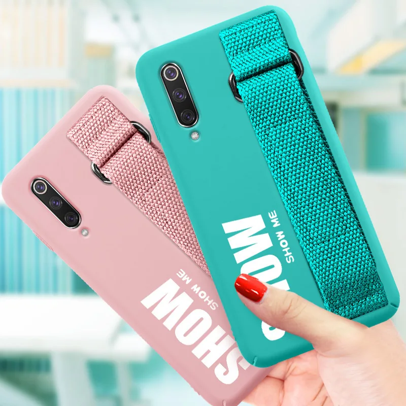 Чехол для huawei P30 pro P20 Lite Nova 3e 3 3i P Smart P10 Plus, мягкий силиконовый матовый чехол на заднюю панель с ремешком на руку, чехол Funda