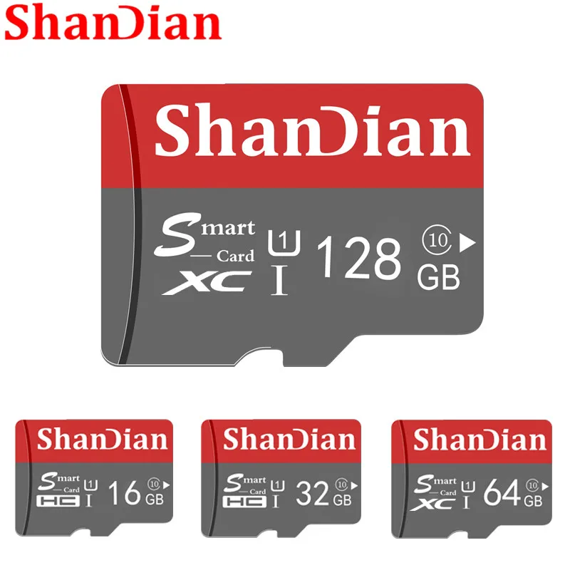 shandian карта памяти sd 4 гб 8 гб 16 гб 32 гб 64