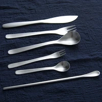 304 stainless steel brushed cutlery japanese style household matte western style tableware