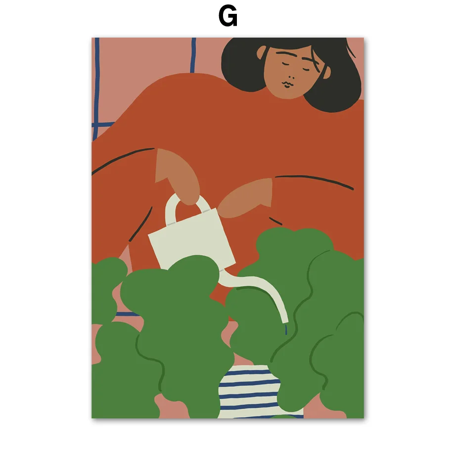 G Абстрактная фигура Matisse настенная живопись на холсте скандинавский Холст Плакаты и принты винтажные настенные картины для декора гостиной - Цвет: G