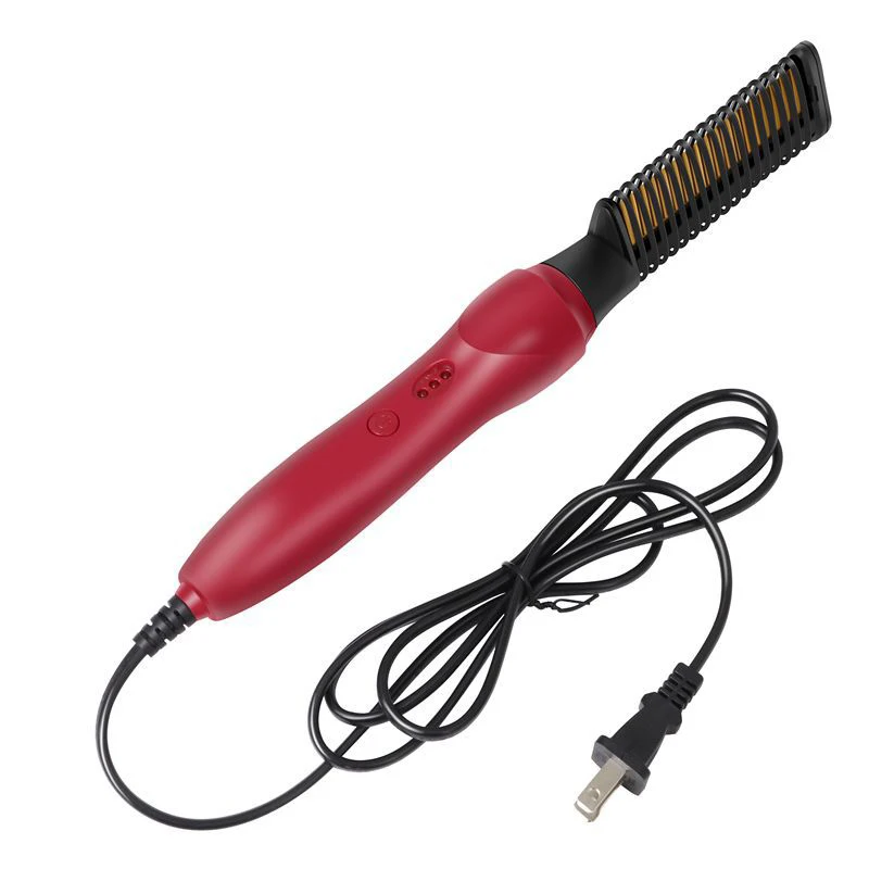 

Hot Electric Hair Straighten Brush for Wet & Dry Hair Multifunctional Heating Ionic Styling Comb Beard Straightener/Curler F