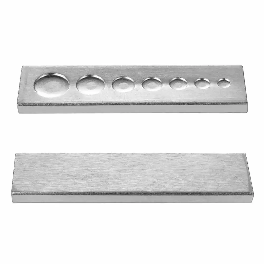 

11Pcs Rivet Base Punch Leather Tools Work Puncher Leather Craft Installation Button Buckle