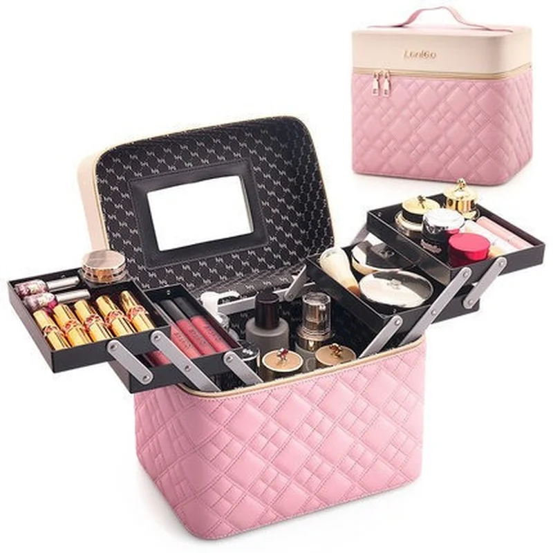 

2021 European and American Fashion Women's Large-capacity Multi-function Portable Cosmetic Case